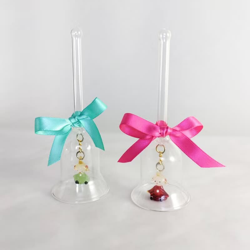 【交換禮物】手工彩色玻璃聖誕手搖鈴