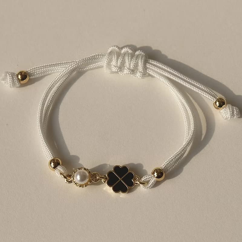 Birthstone Clover Knot Bracelet (4Colors)