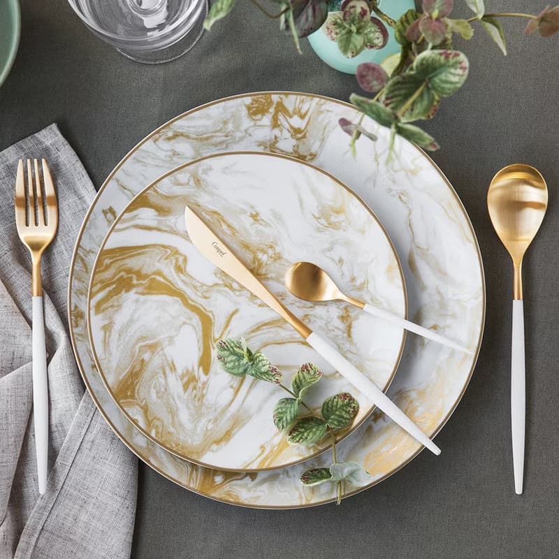 葡萄牙 Cutipol  MIO 白金 主餐四件組(刀叉匙+咖啡匙)