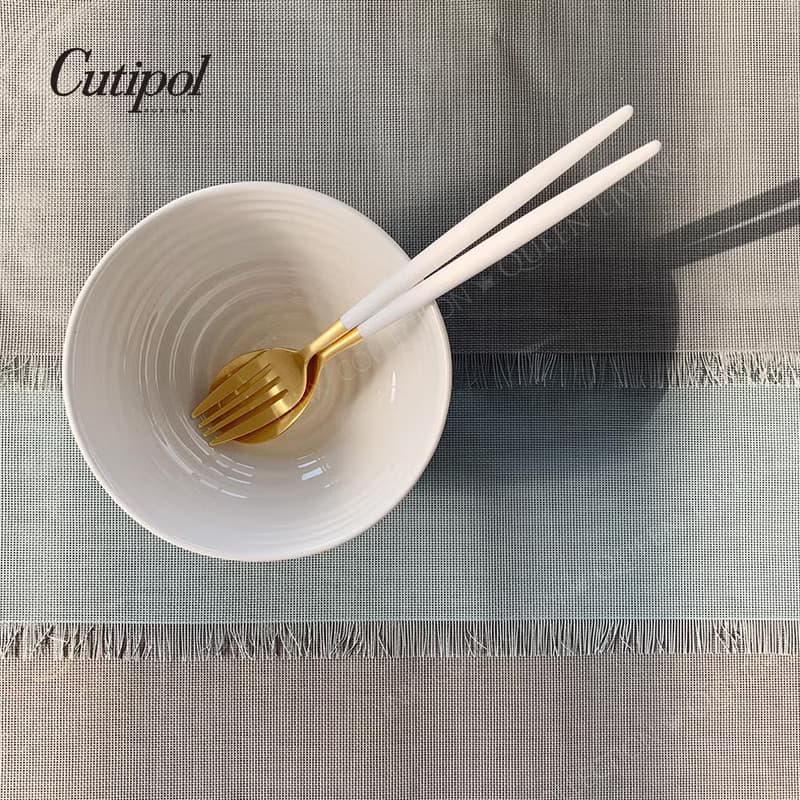 葡萄牙 Cutipol  MIO 白金 主餐四件組(刀叉匙+咖啡匙)