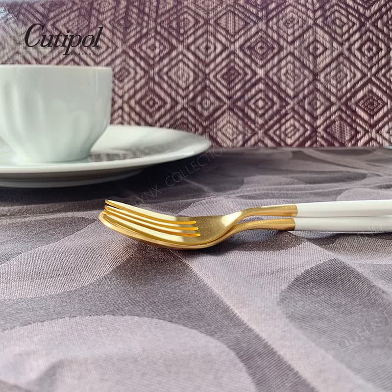 葡萄牙 Cutipol  MIO 白金 主餐四件組(刀叉匙+咖啡匙)