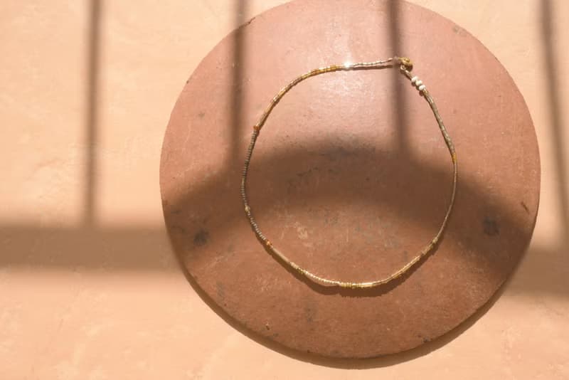 Golden Sunset 落日的金黃串珠短項鍊