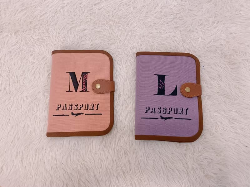 護照套  刺繡字母 英文名字 結婚情人節 畢業 旅行 交換禮物 護照