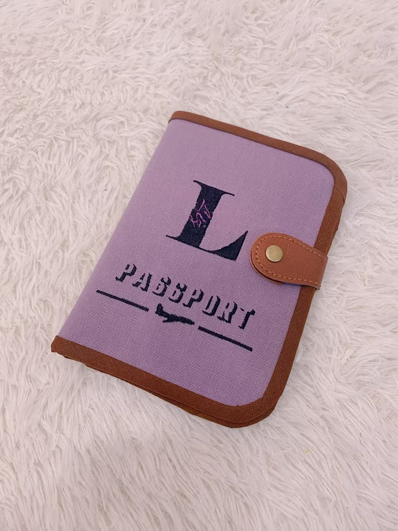 護照套  刺繡字母 英文名字 結婚情人節 畢業 旅行 交換禮物 護照