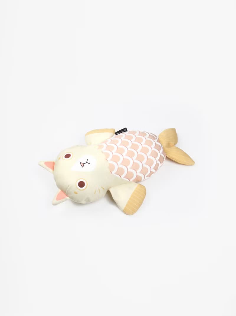 貓魚娃娃/小抱枕(黃貓)