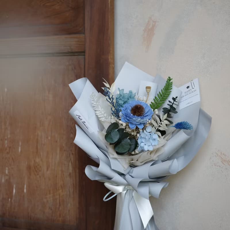 【遇見恆久】青春緩緩乾燥花向日葵花束 共3款