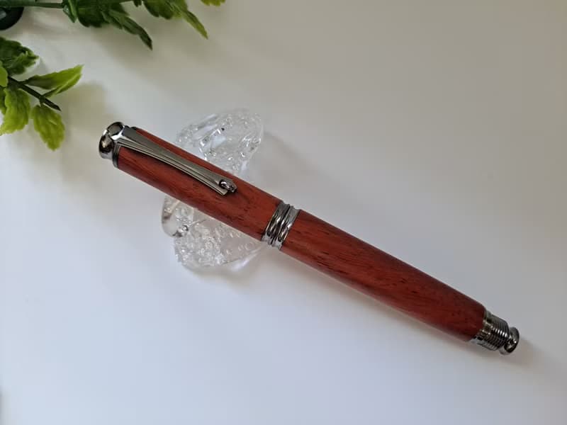 紫檀 原木 手工筆 紳士鋼筆
