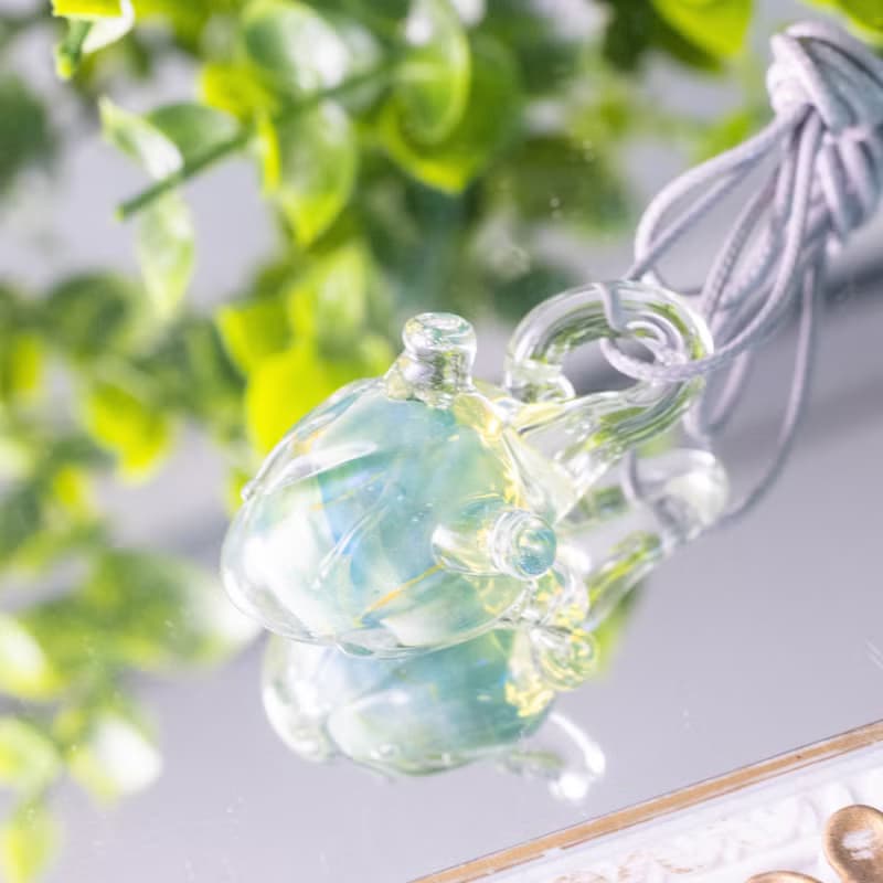 玻璃心臟頸鍊(精靈色)