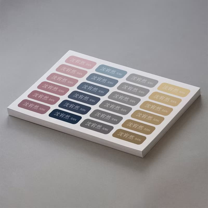 極簡純色系列 / 8款 防水姓名貼(192小張.霧面)