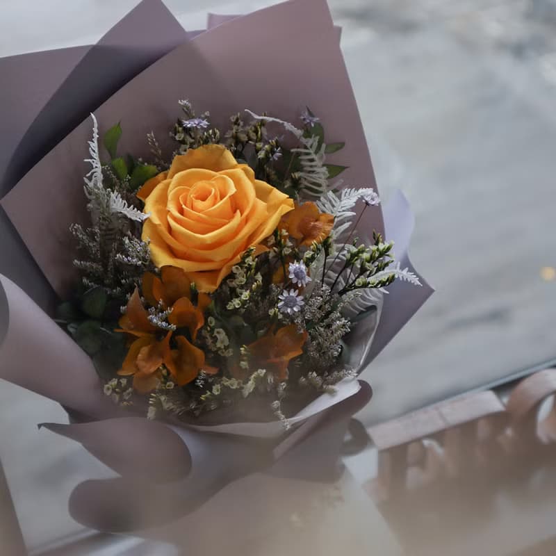 畢業花束 生日花束 乾燥花 永生玫瑰花花束 只是朋友 告白花束