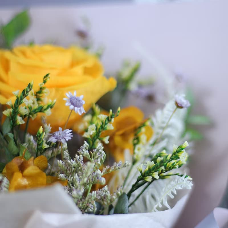 畢業花束 生日花束 乾燥花 永生玫瑰花花束 只是朋友 告白花束