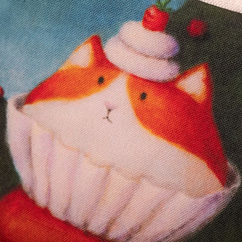 橘貓杯子蛋糕手工防水化妝包x旅行包