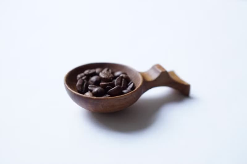 木のコーヒービーンスプーン, チーク