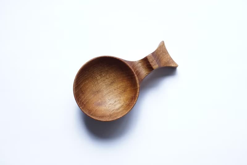 木のコーヒービーンスプーン, チーク