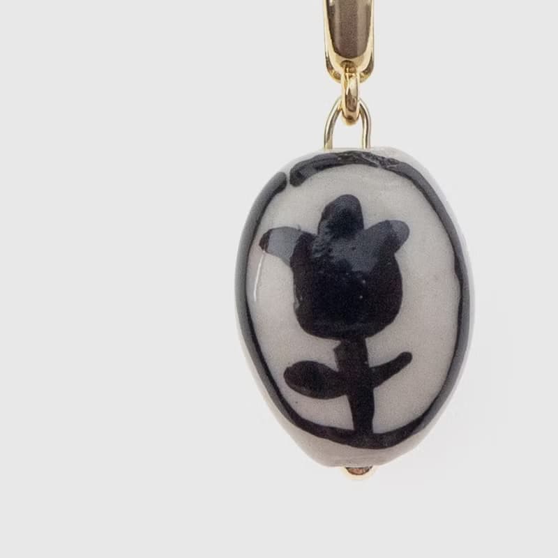 項鏈墜 | 鬱香花箋 - 墨黑