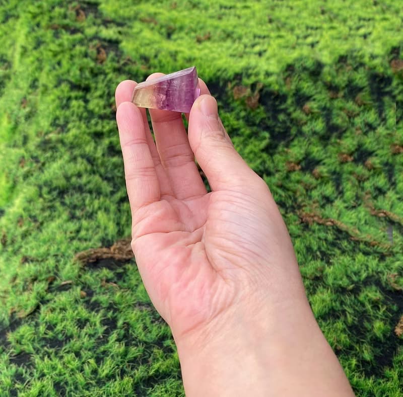天然能量可愛漸層螢石 增智慧 屏除雜亂思緒 辦公室 風水入厝禮物