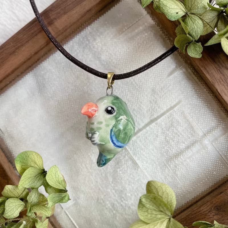 【擴香項鍊】香水精油項鍊|綠和尚鸚鵡|香氛禮盒