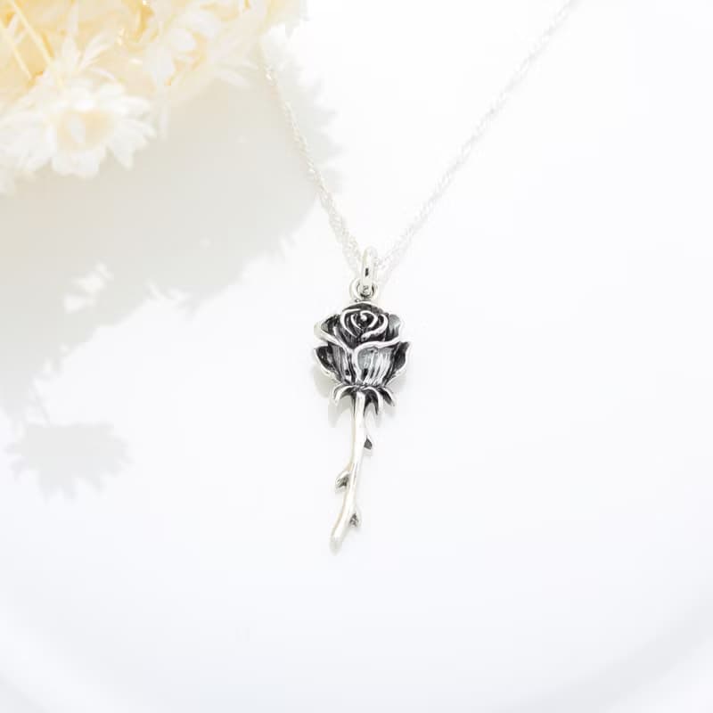 【Angel & Me】小王子 深情 玫瑰花 s925 純銀項鍊 情人節禮物