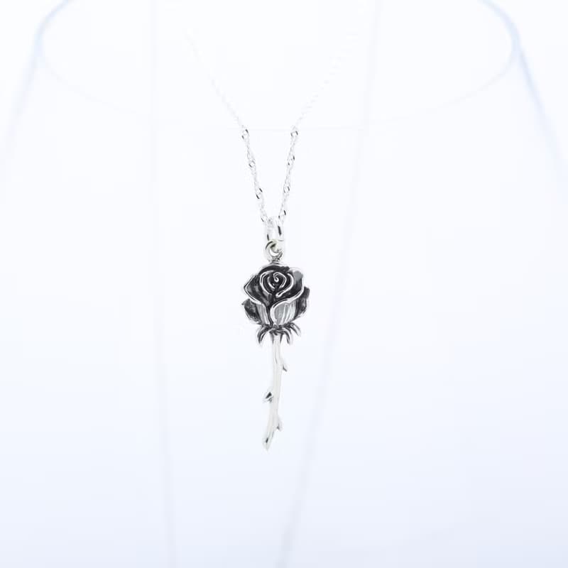 【Angel & Me】小王子 深情 玫瑰花 s925 純銀項鍊 情人節禮物