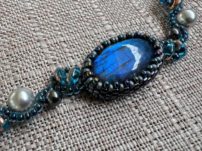 230556 拉長石 串珠 手鍊