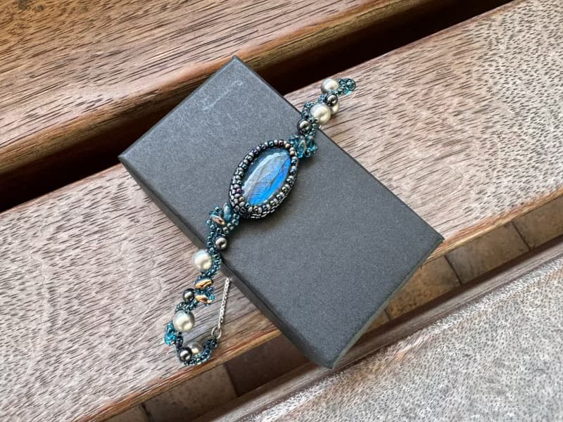 230556 拉長石 串珠 手鍊