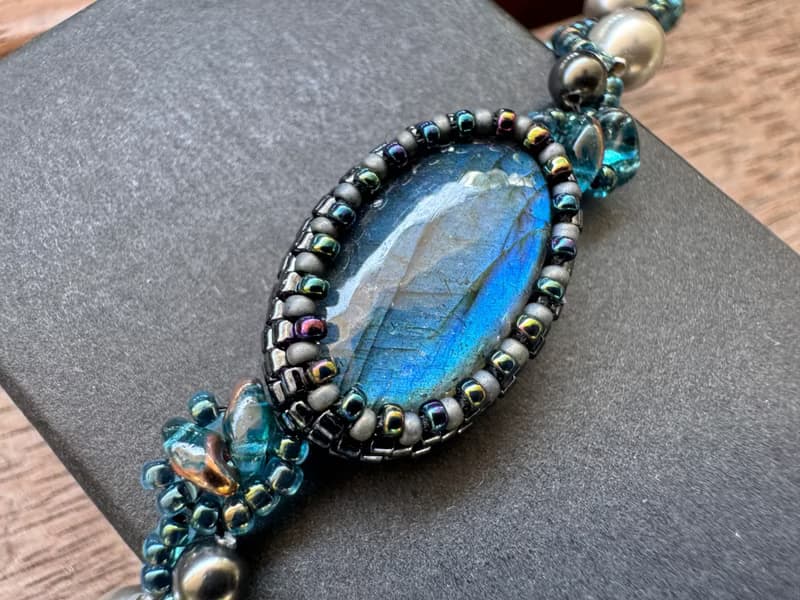 230556 拉長石 串珠 手鍊