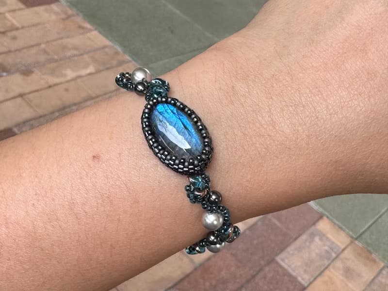 230556 拉長石 串珠 手鍊