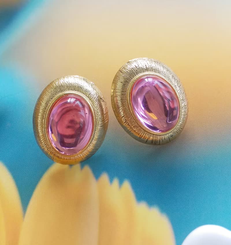 Vintage Jewelry 西洋古董飾品 厚實 美國雙姊妹 針式耳環