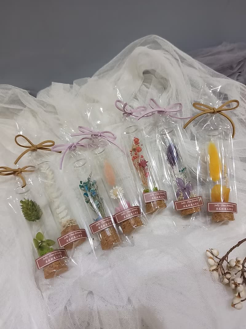 婚禮小物 植物標本  畢業小禮 試管花 禮物   二次進場