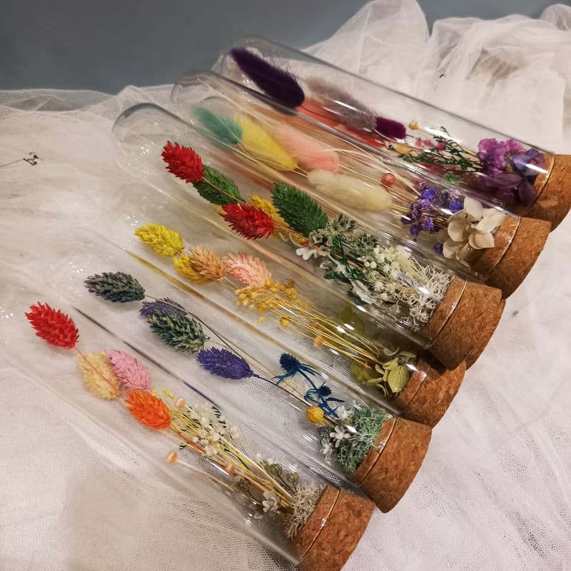 婚禮小物 植物標本  畢業小禮 試管花 禮物   二次進場