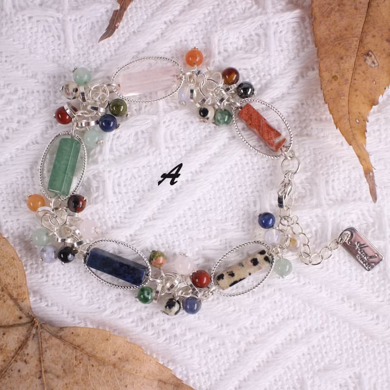 Six Cats 多寶水晶 設計款 注銀 手鍊 手環 禮物