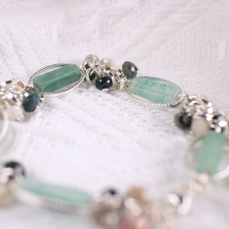 Six Cats 多寶水晶 設計款 注銀 手鍊 手環 禮物