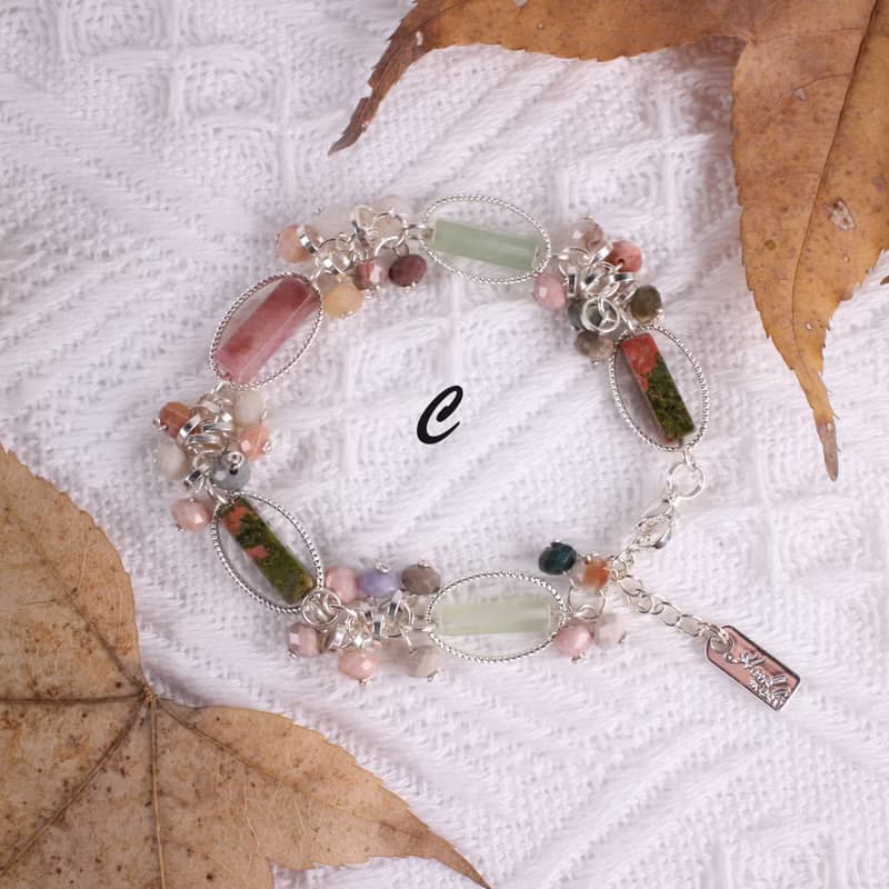 Six Cats 多寶水晶 設計款 注銀 手鍊 手環 禮物