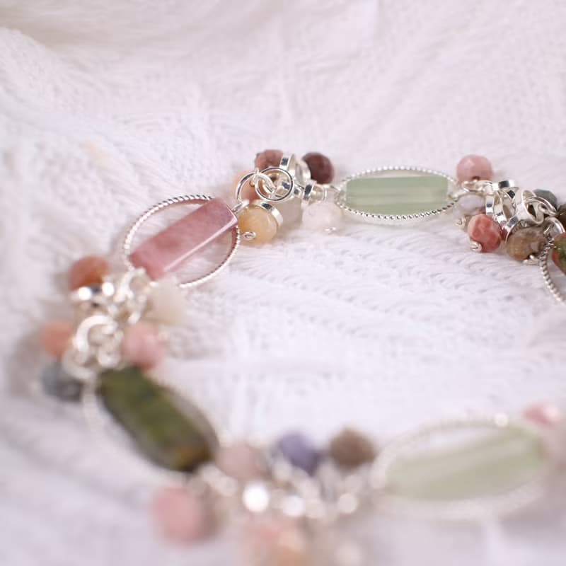 Six Cats 多寶水晶 設計款 注銀 手鍊 手環 禮物