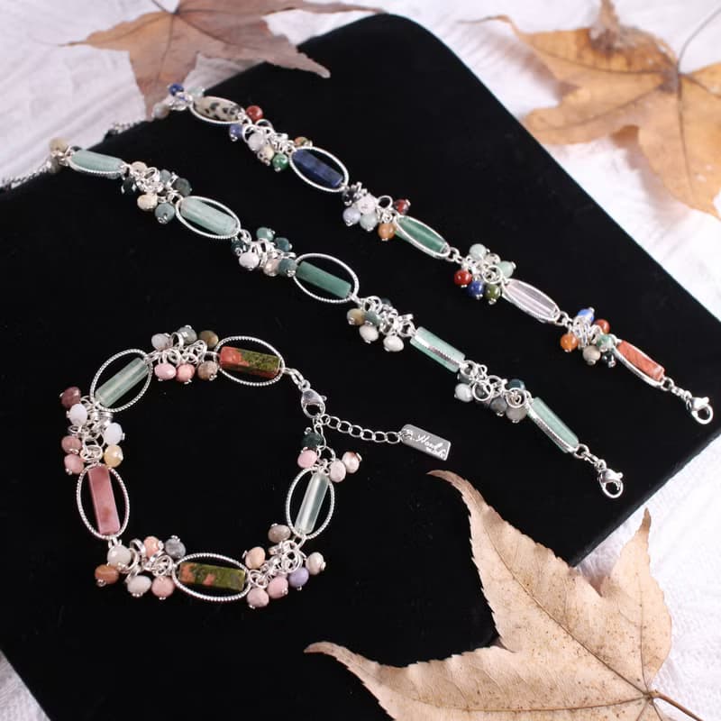 Six Cats 多寶水晶 設計款 注銀 手鍊 手環 禮物