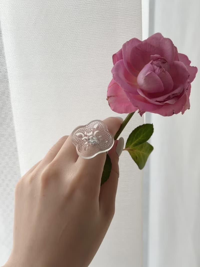 海棠花戒指