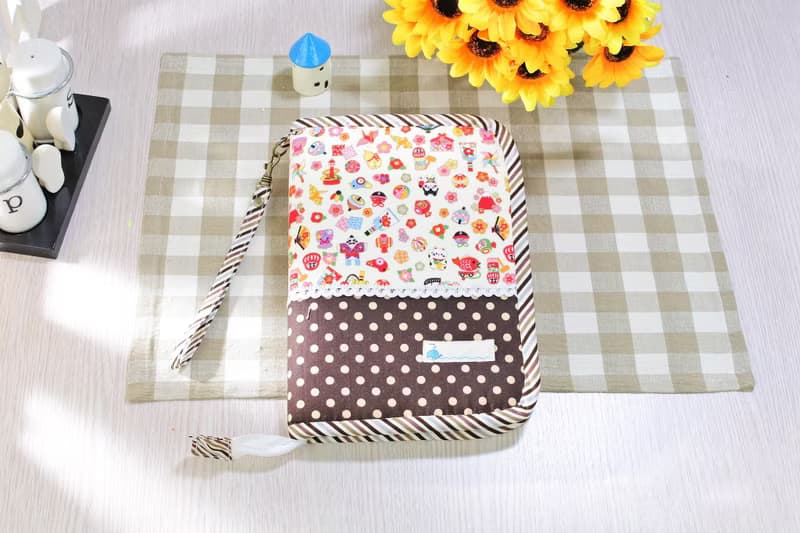 媽媽寶寶手冊 A5size布書衣 手帳書套 和風招財貓款