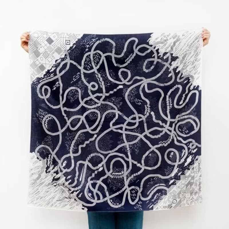 The Hida Express Furoshiki Scarf