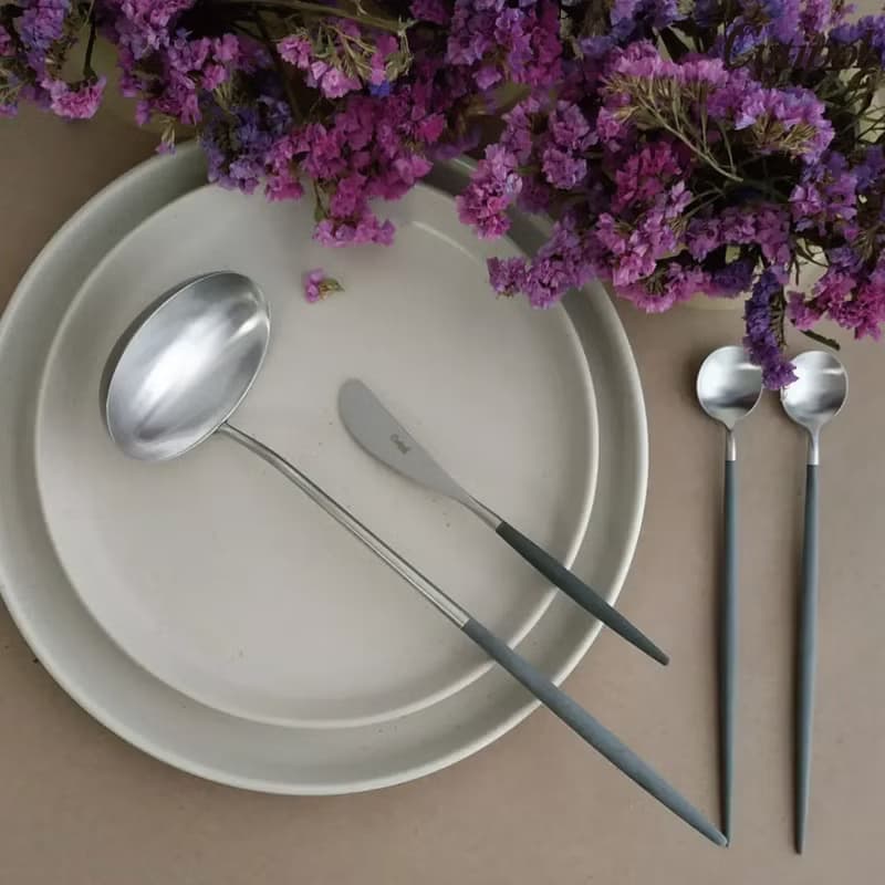 葡萄牙Cutipol GOA系列白柄22cm主餐刀