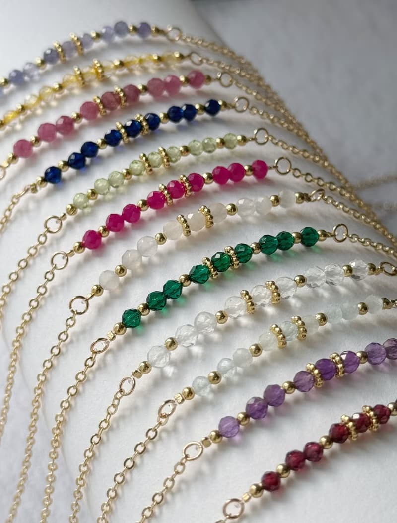 / 誕生石 / 3月 Birthstone 海藍寶項鍊 生日石項鏈  生日禮物