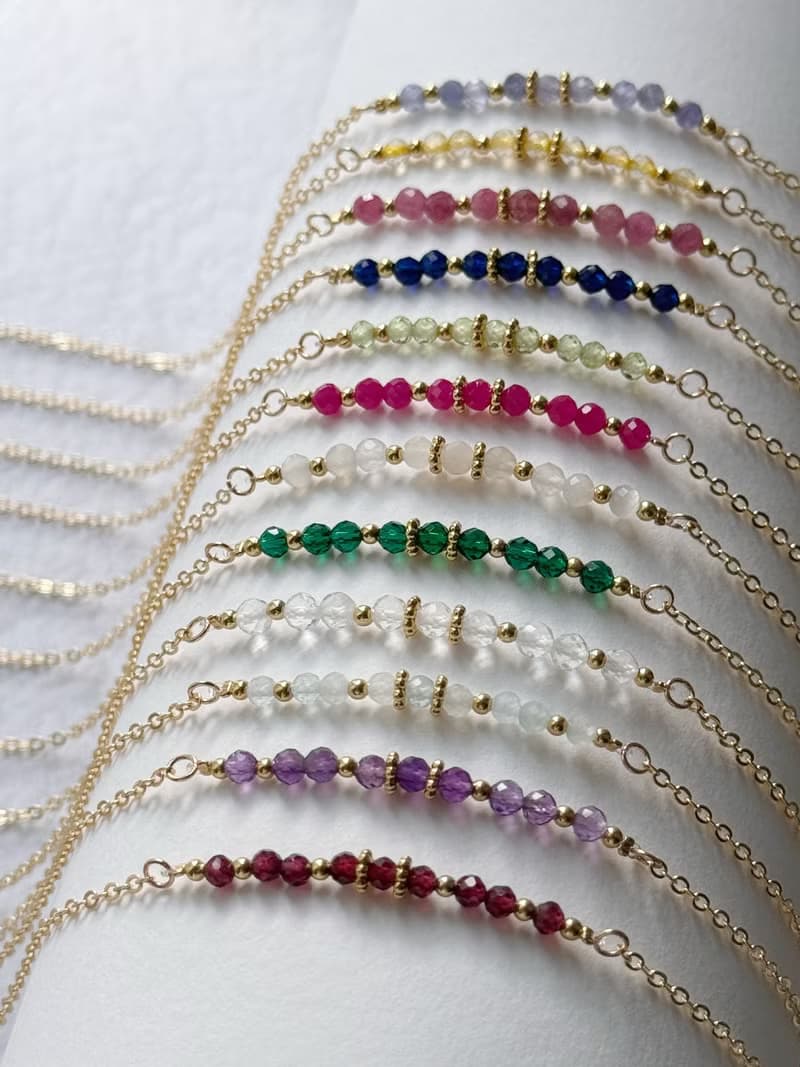 / 誕生石 / 3月 Birthstone 海藍寶項鍊 生日石項鏈  生日禮物