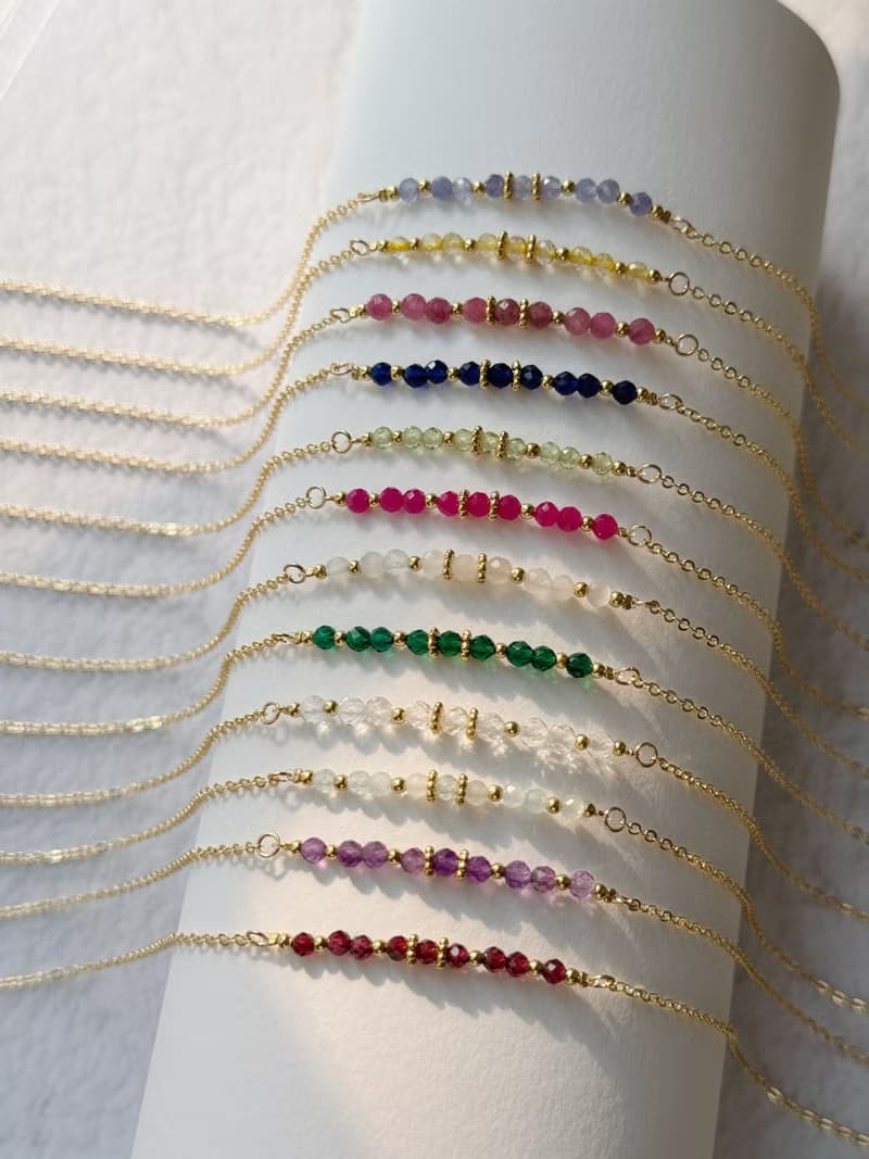 / 誕生石 / 3月 Birthstone 海藍寶項鍊 生日石項鏈  生日禮物