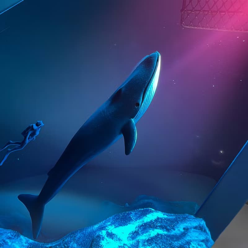 Solo Explorer 單獨潛水員探險海洋裝飾夜燈擺件