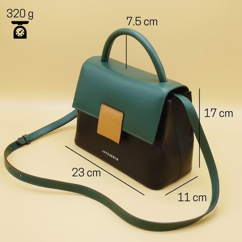 斜背包 Cable Flap Bag 翻蓋手提包 / 核桃棕色 Walnut Brown