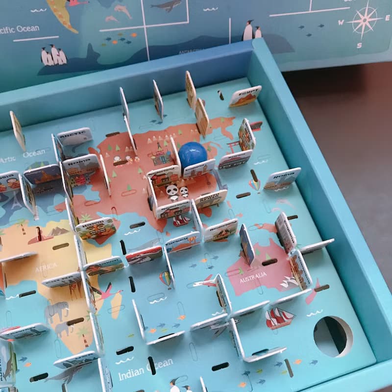 DIY Paper Maze 迷宮趣 - 叢林派對 / 環遊世界
