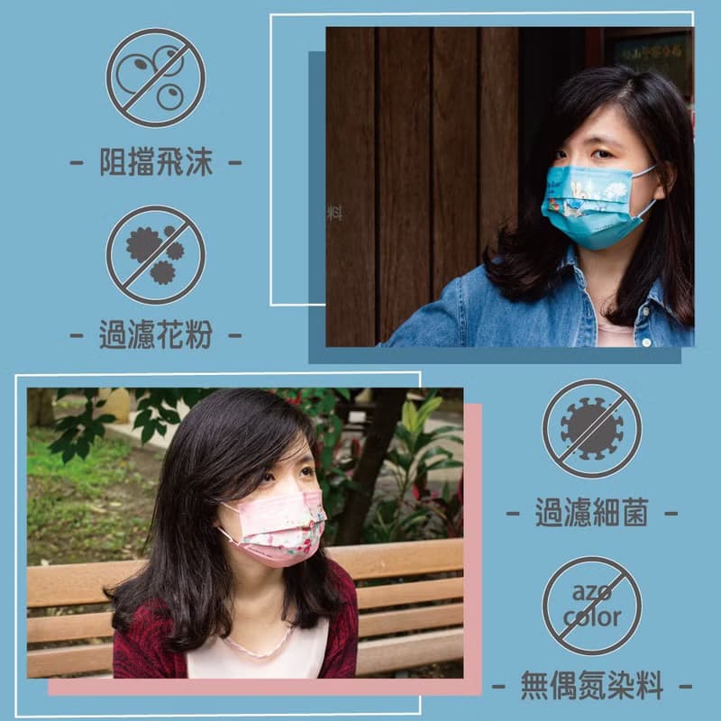 比得兔平面醫用口罩-單盒5入/共25片,隨機出貨五盒 不重覆