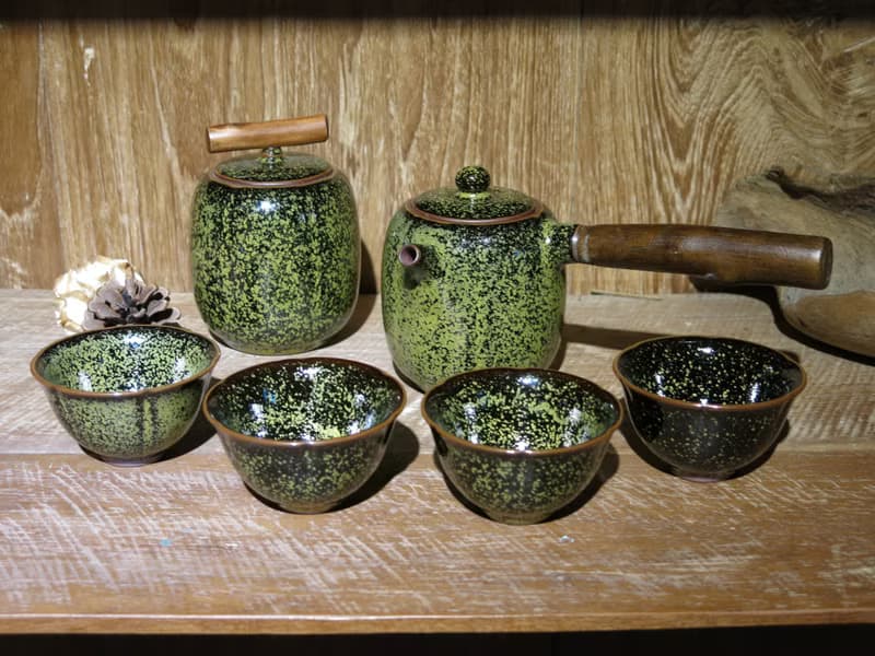 【台客藍】金瓜茶具組 金瓜壺+金瓜茶葉罐+金瓜杯4杯