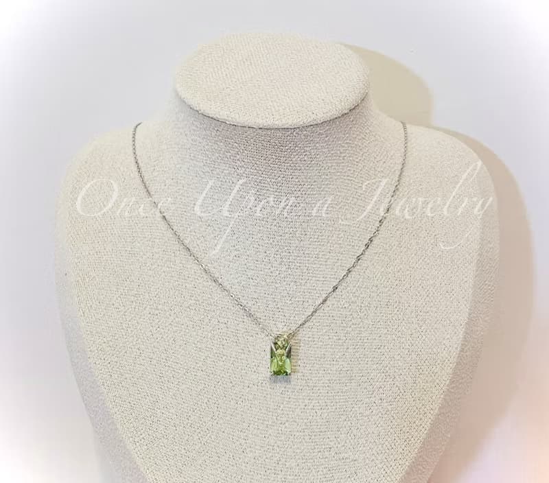 調香師之旅 : 晨露依蘭| 香水瓶 綠碧璽 925銀鍍k金 吊墜