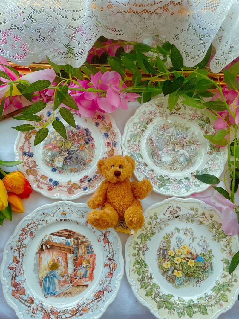 Royal Doulton 皇家道爾頓野薔薇村老鼠搬家夏天 蛋糕盤 點心盤