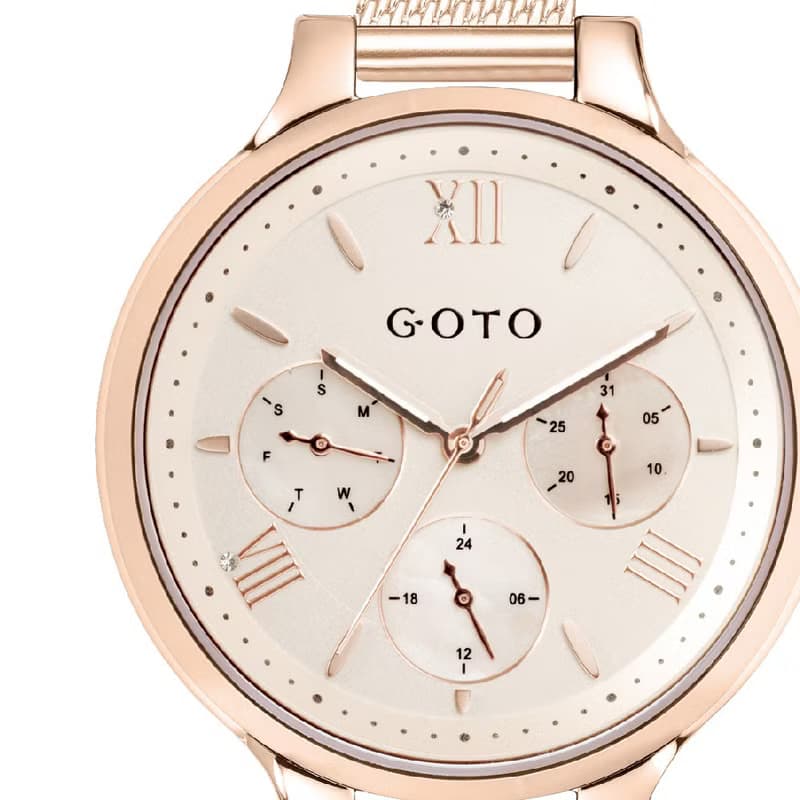 GOTO-三眼系列–6373L–玫香檳金(禮盒組)